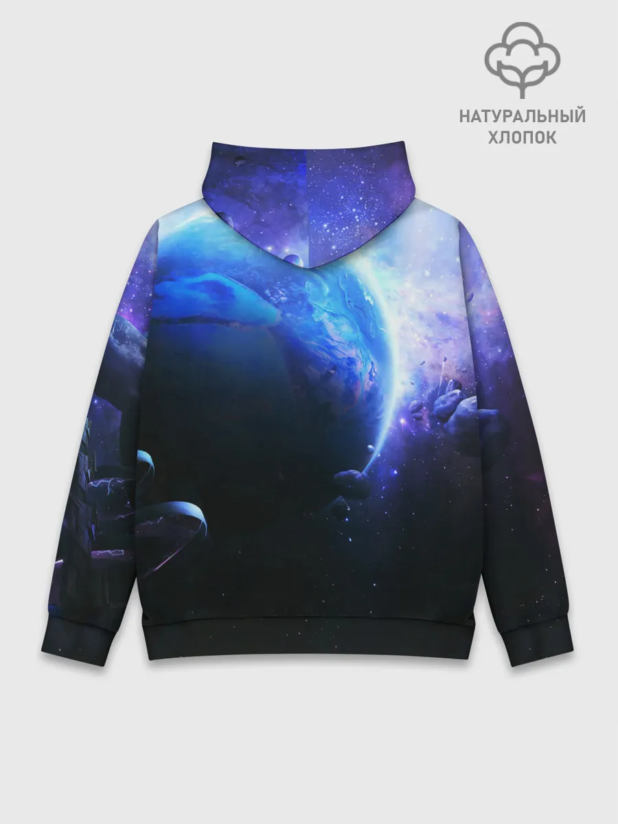 Худи мужской база хлопок / ЗЕМЛЯ