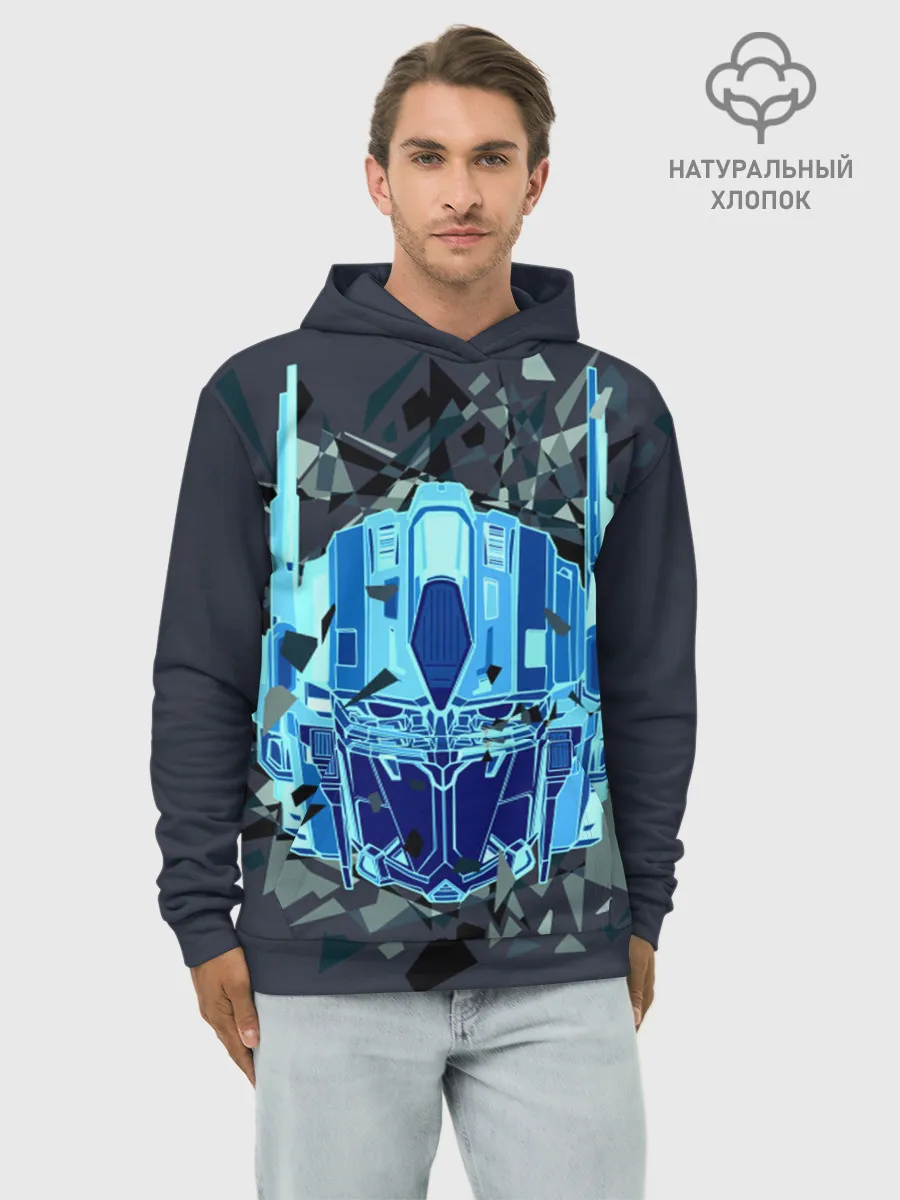 Худи мужской база хлопок / Трансформеры