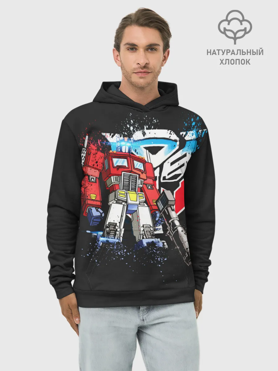Худи мужской база хлопок / Transformers