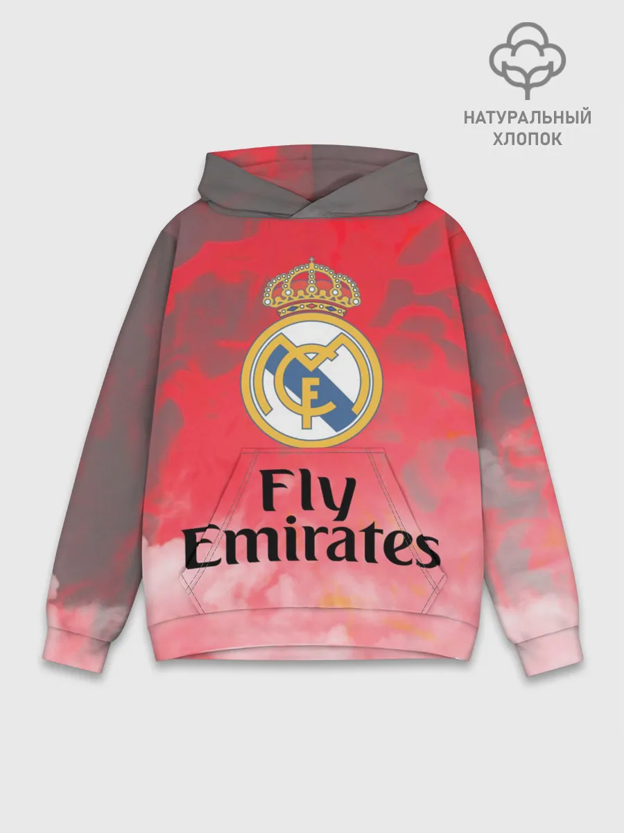 Худи мужской база хлопок / Реал Мадрид