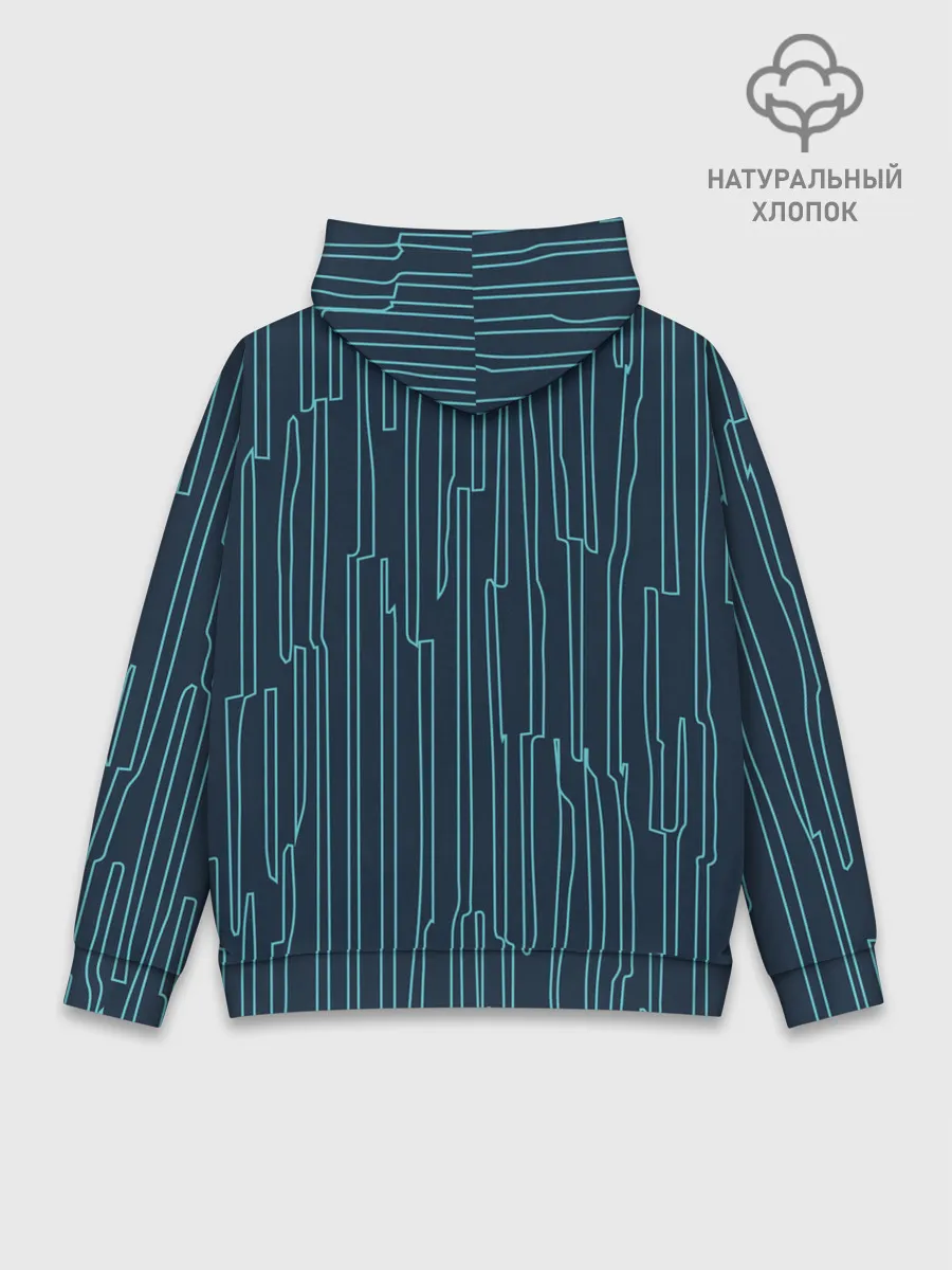 Худи мужской база хлопок / Стильный узор