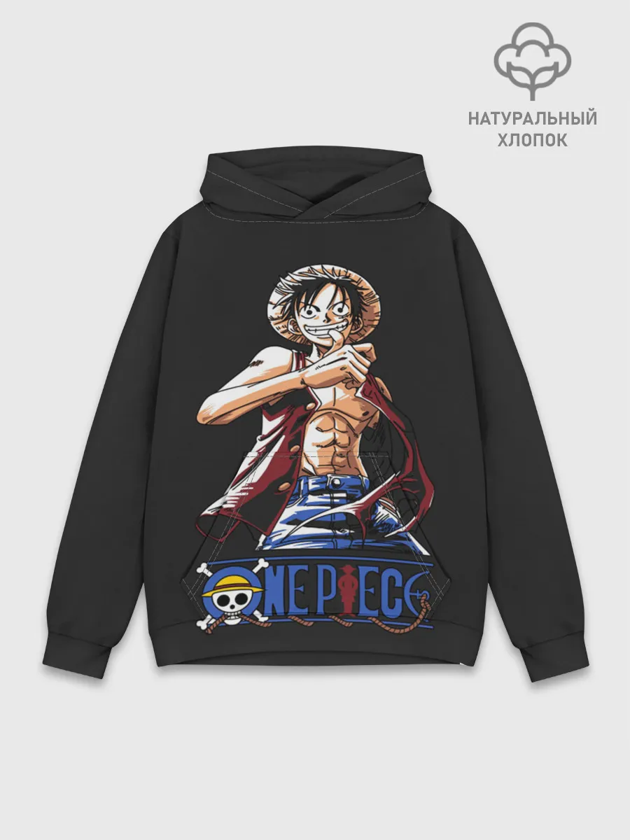 Худи мужской база хлопок / лайк One Piece