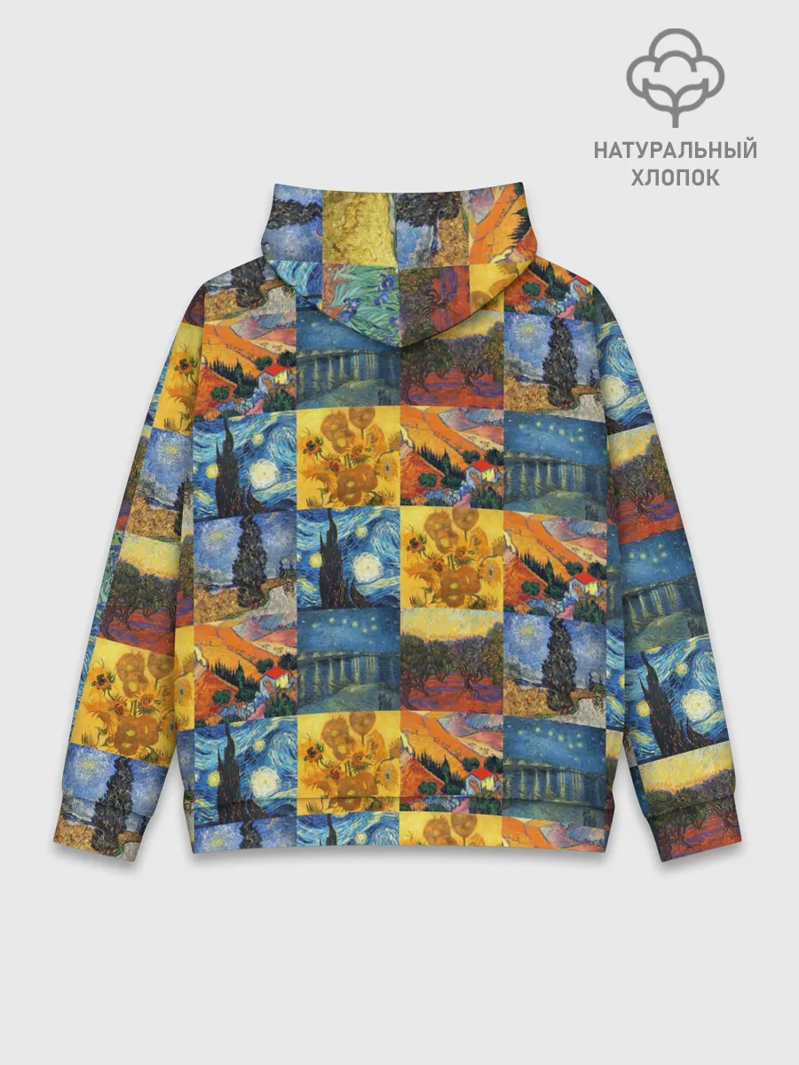Худи мужской база хлопок / Картины Ван Гога