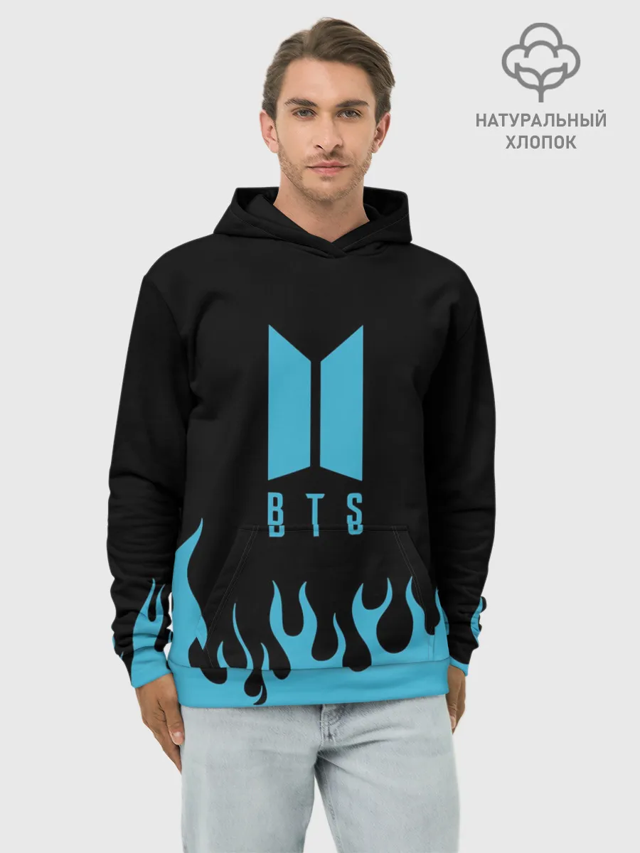 Худи мужской база хлопок / BTS