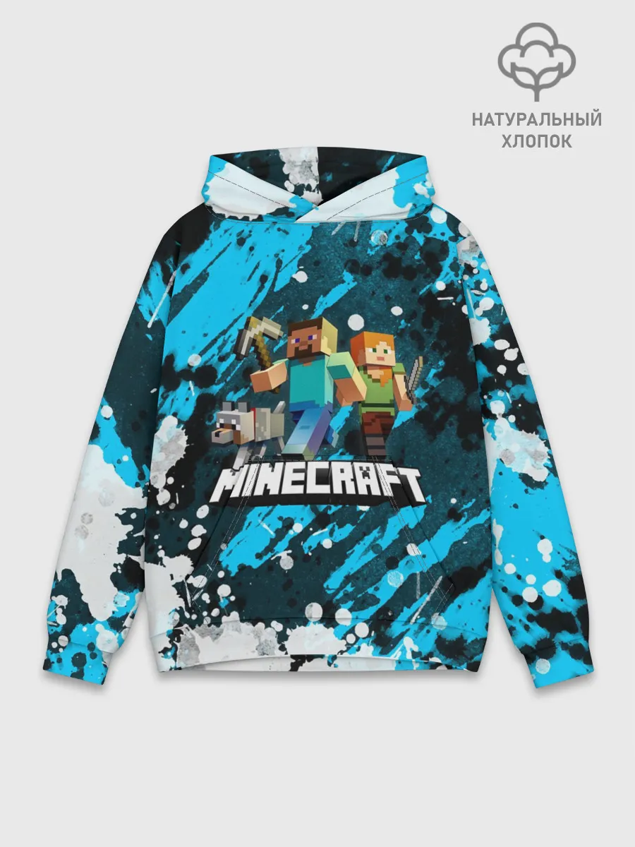 Худи мужской база хлопок / Minecraft / Майнкрафт