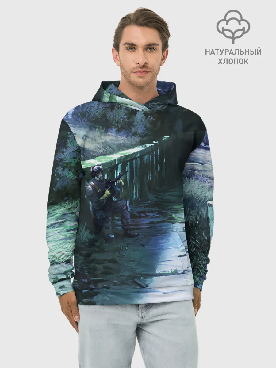 Худи мужской база хлопок / Сталкер 2021