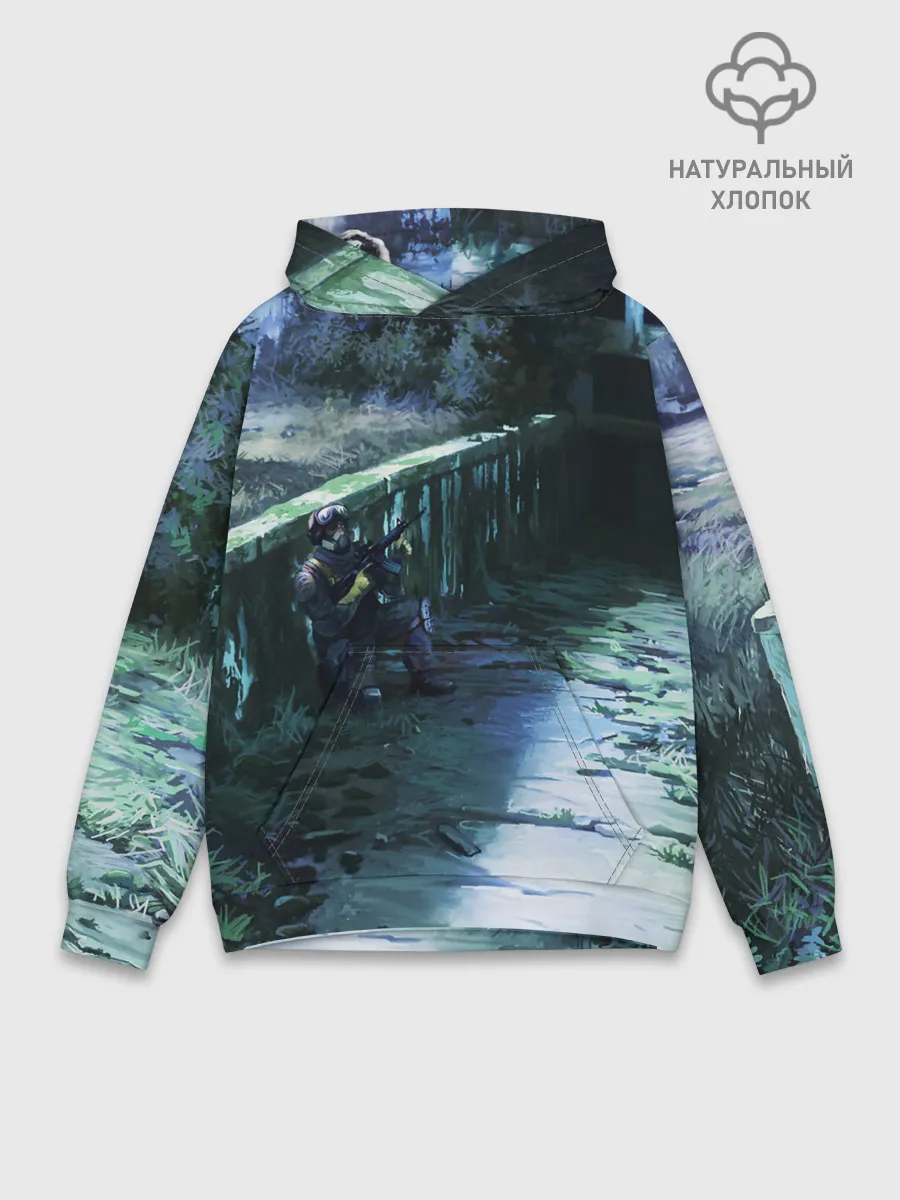 Худи мужской база хлопок / Сталкер 2021
