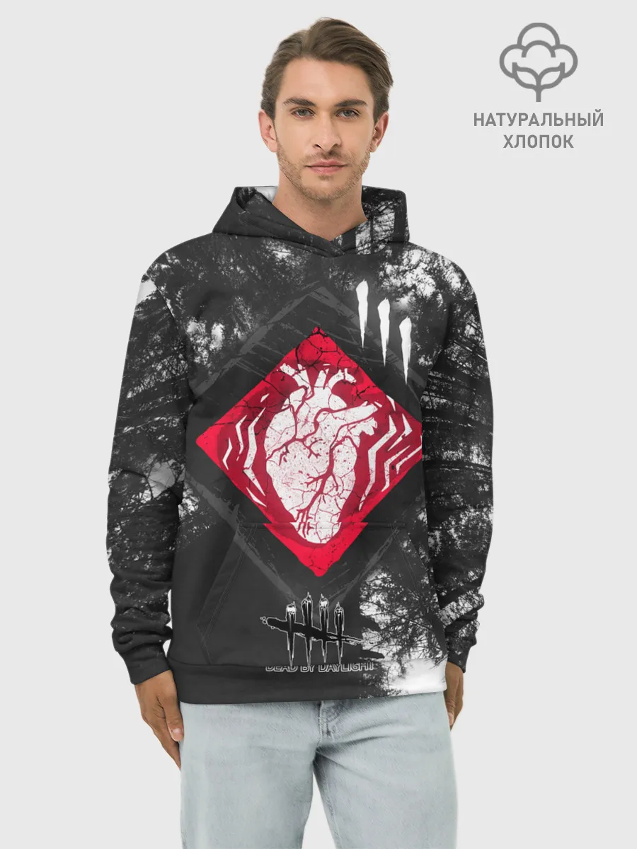 Худи мужской база хлопок / DBD - beating heart