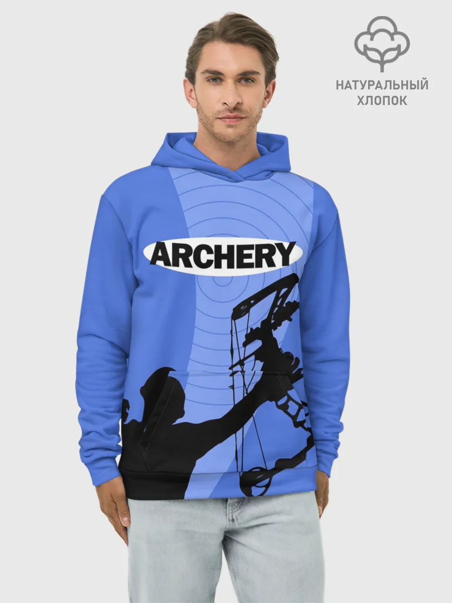 Худи мужской база хлопок / Archery