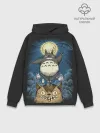 Худи мужской база хлопок / My Neighbor Totoro кот и заяц