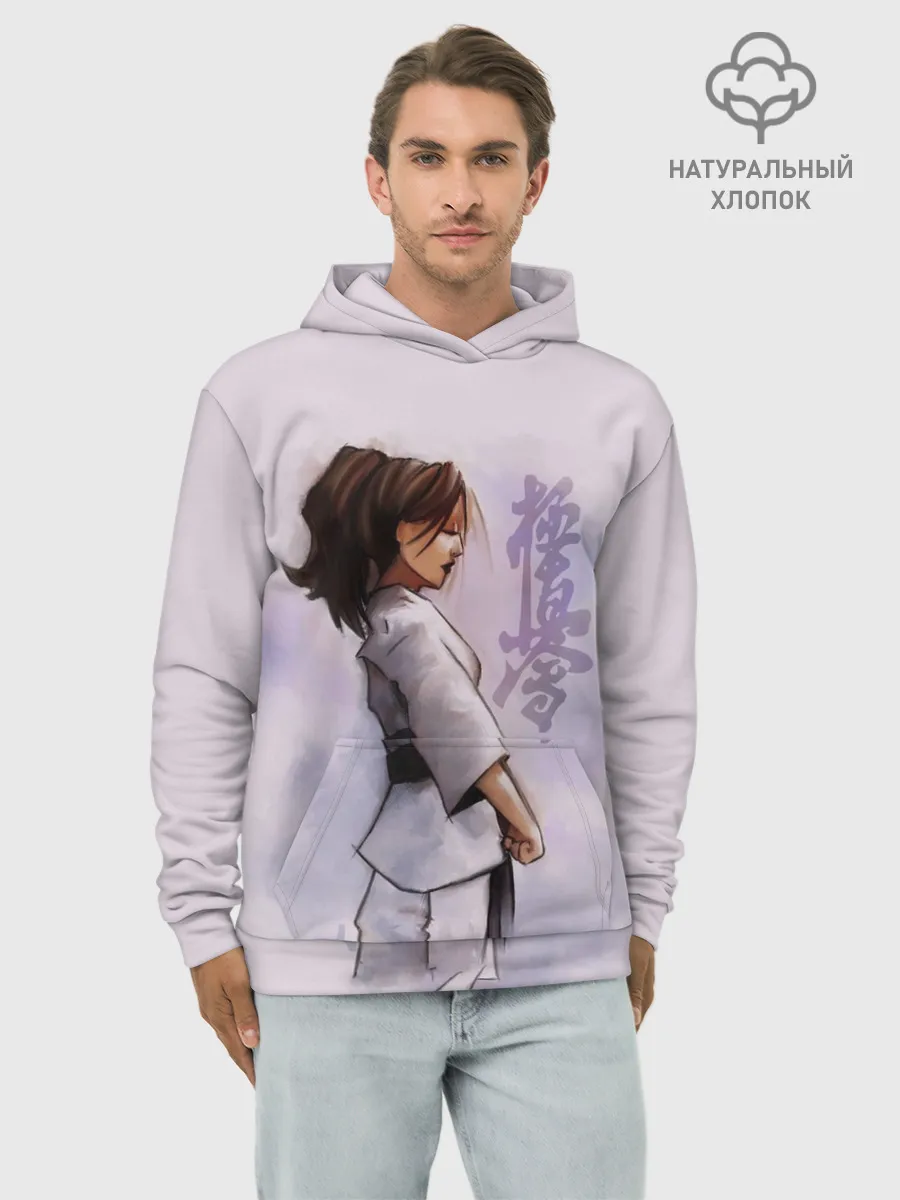 Худи мужской база хлопок / Кёкусинкай девушка