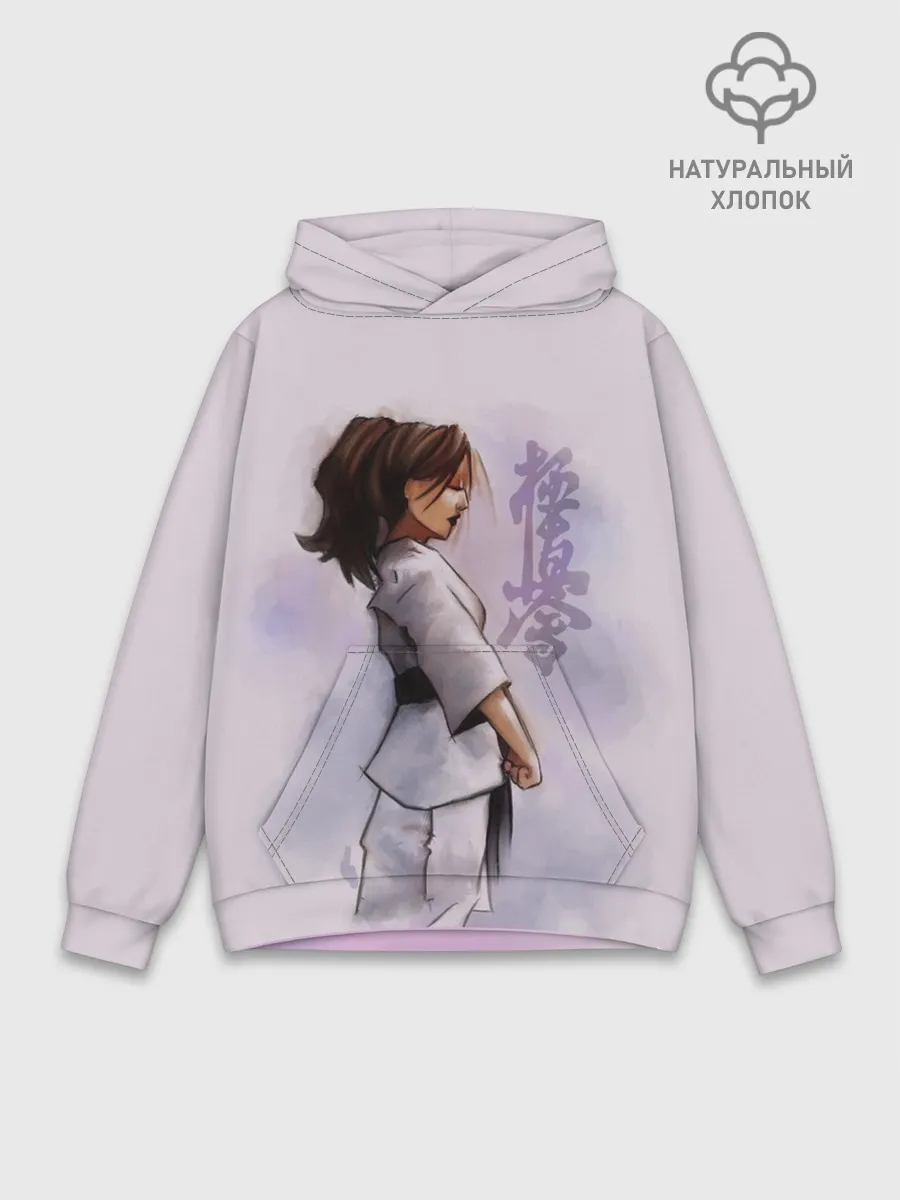 Худи мужской база хлопок / Кёкусинкай девушка