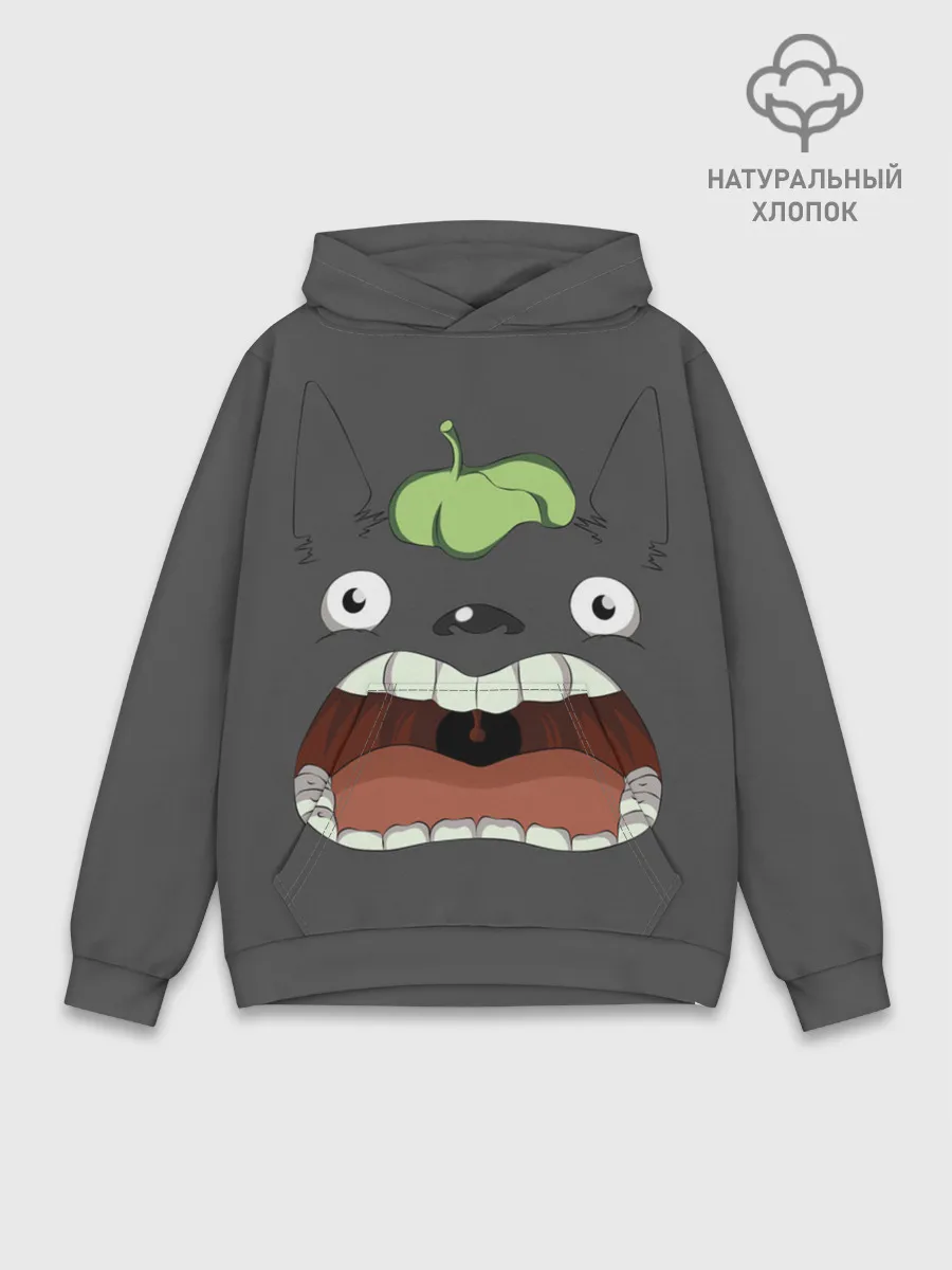 Худи мужской база хлопок / Кричащий Тоторо