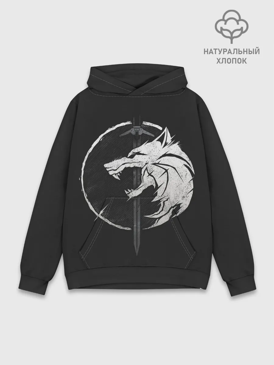 Худи мужской база хлопок / The Witcher 3: Wild Hunt