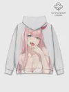 Худи мужской база хлопок / Ahegao Zero Two