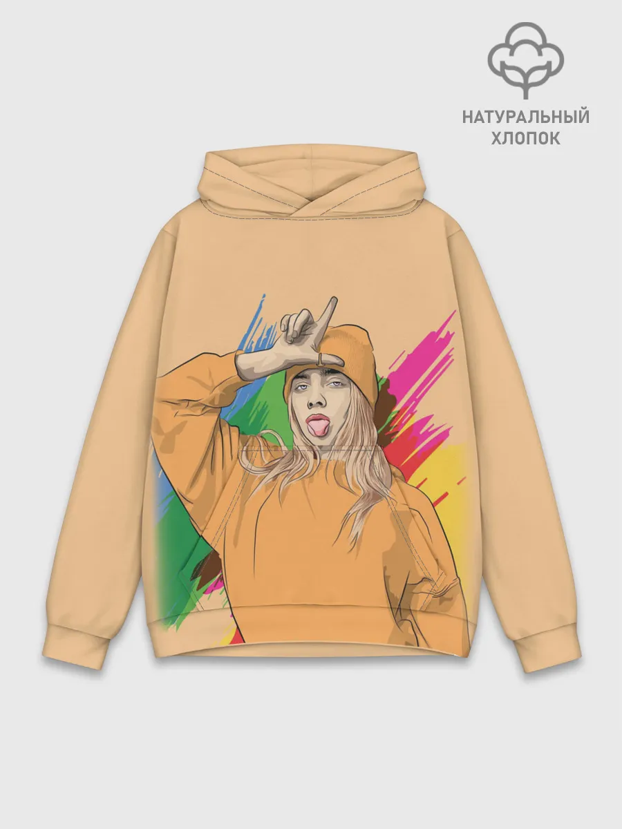 Худи мужской база хлопок / BILLIE EILISH