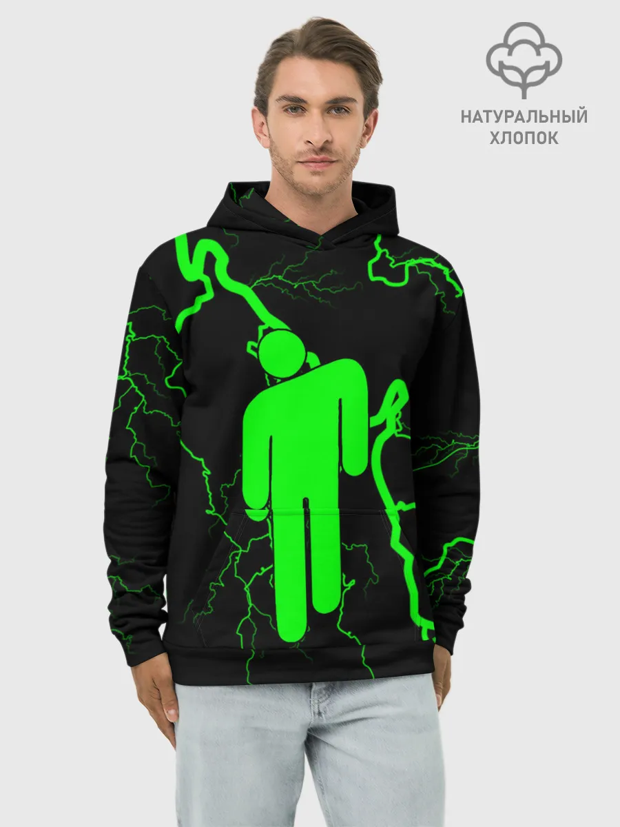 Худи мужской база хлопок / BILLIE EILISH