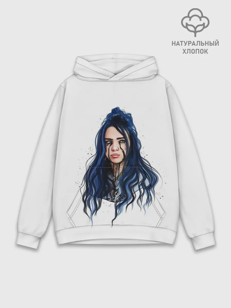 Худи мужской база хлопок / BILLIE EILISH
