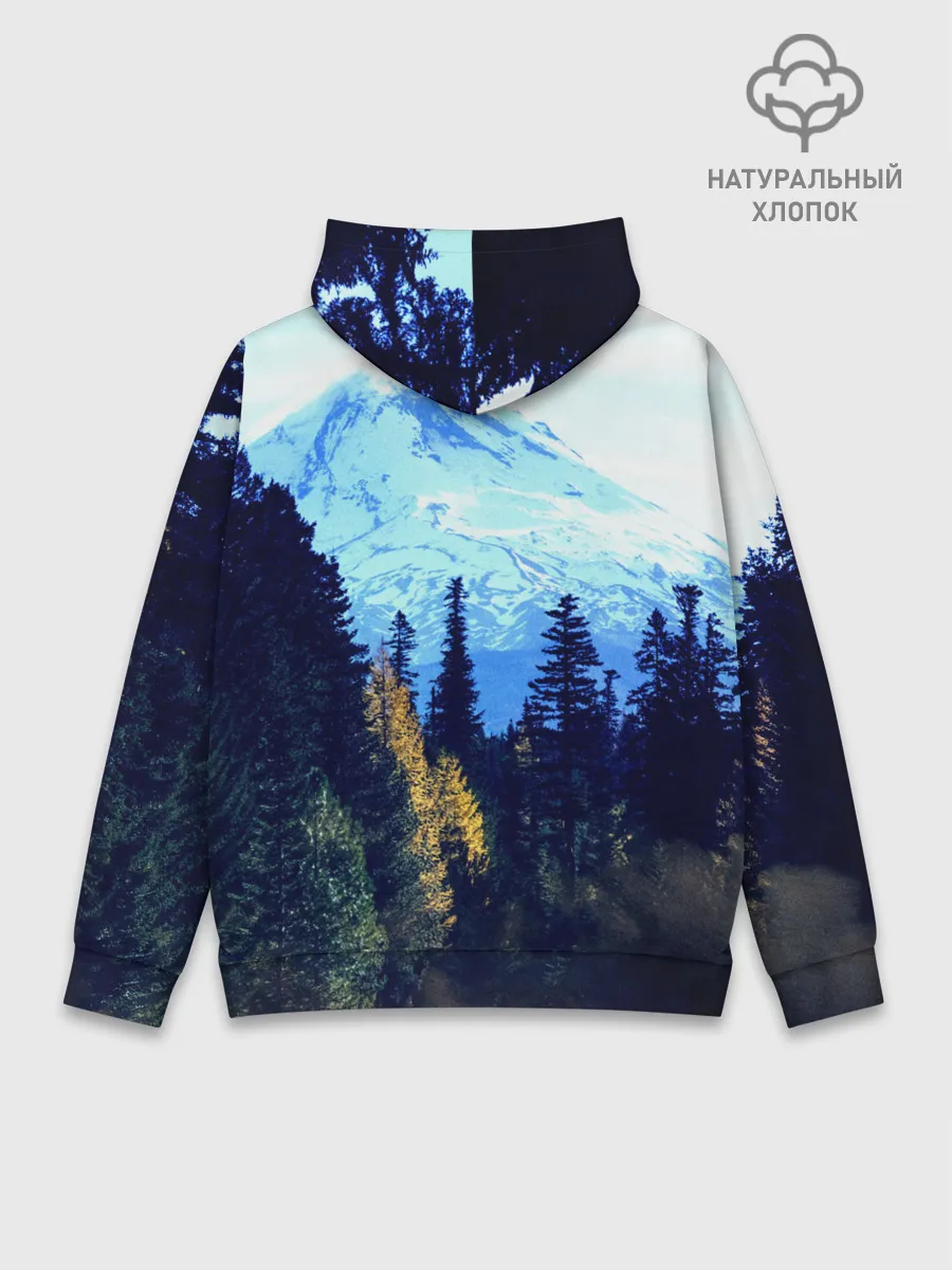 Худи мужской база хлопок / лес