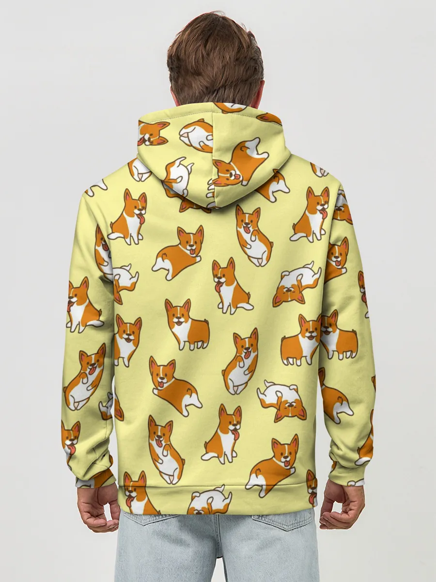 Худи мужской база хлопок / Корги