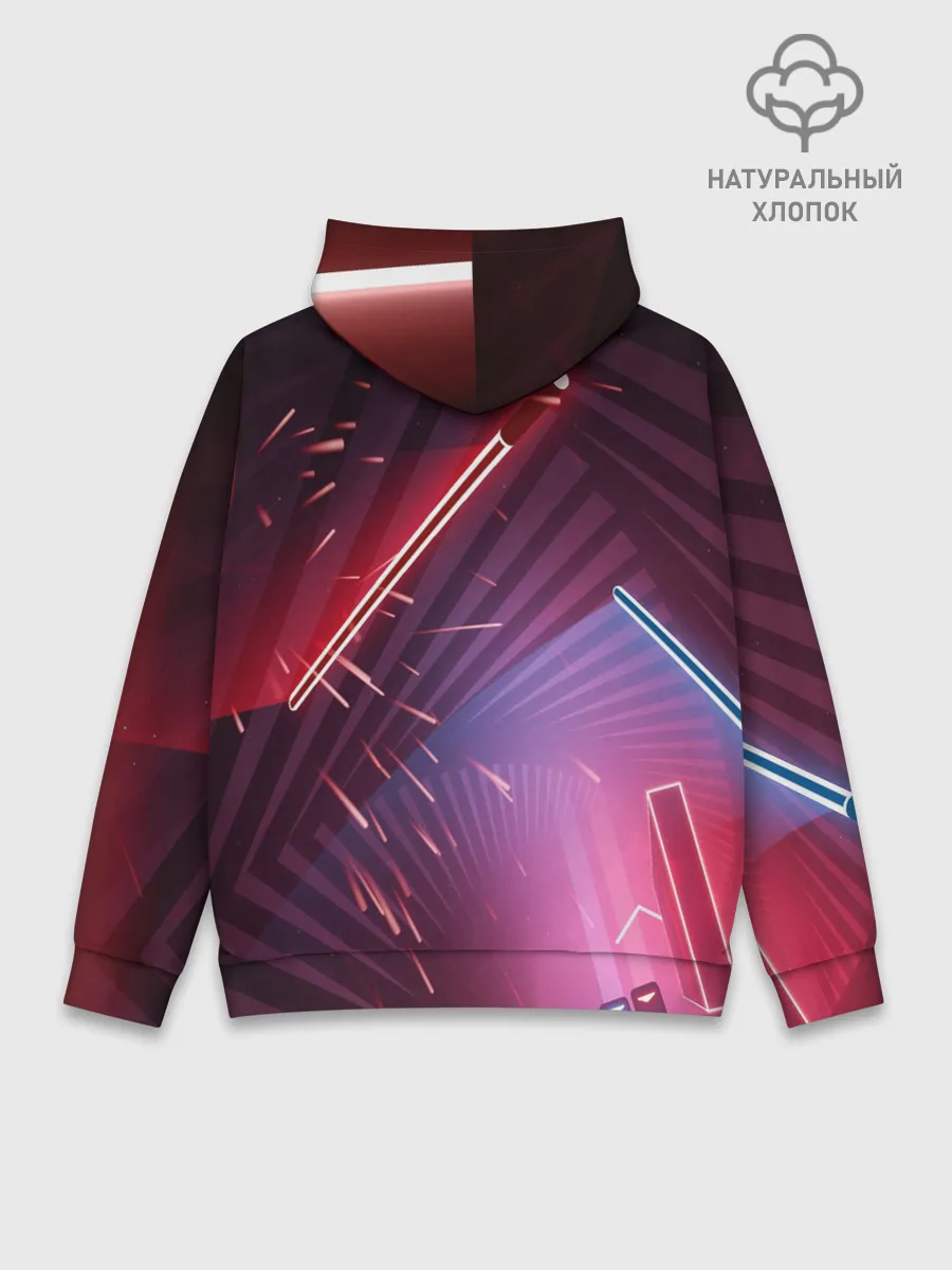 Худи мужской база хлопок / Beat Saber