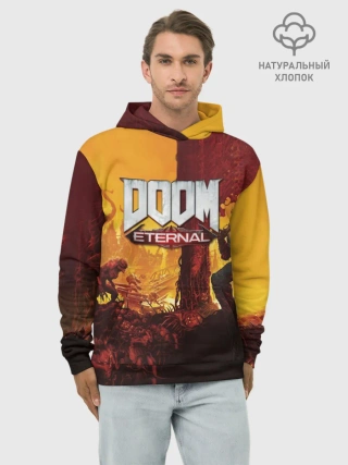Худи мужской база хлопок / DOOM eternal 2020