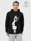 Худи мужской база хлопок / MONOKUMA в темноте