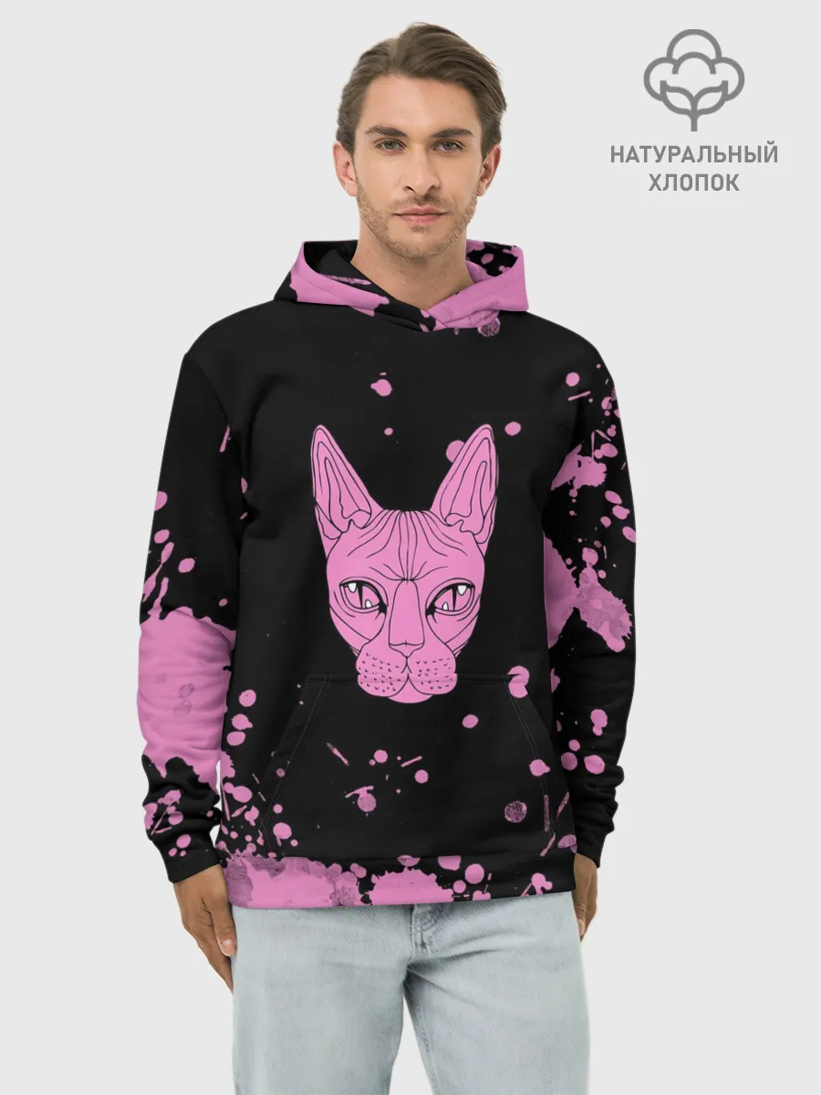 Худи мужской база хлопок / Кис - Кис