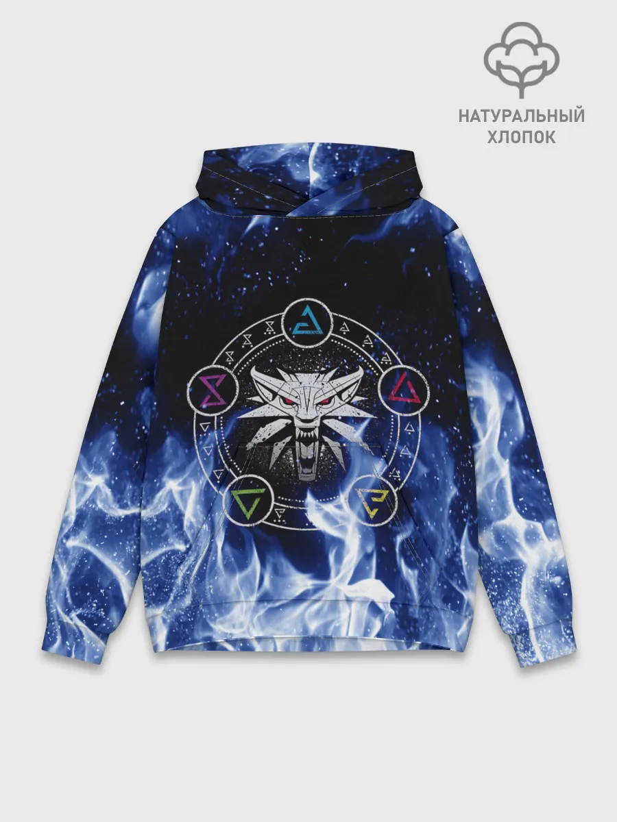 Худи мужской база хлопок / ВЕДЬМАК