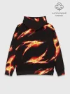 Худи мужской база хлопок / Kimetsu no Yaiba пламенный узор
