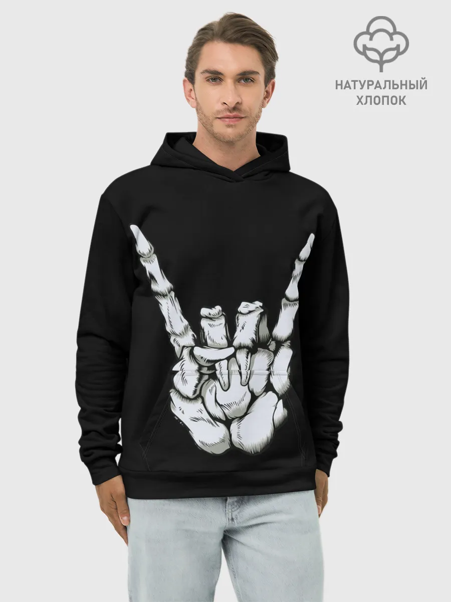 Худи мужской база хлопок / Rock