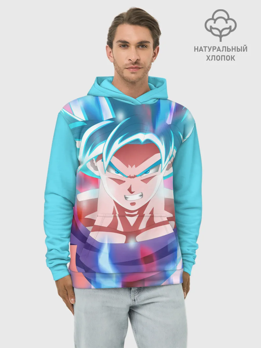 Худи мужской база хлопок / Гоку