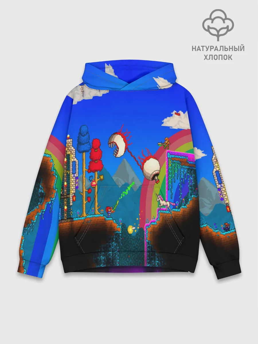 Худи мужской база хлопок / TERRARIA GAME
