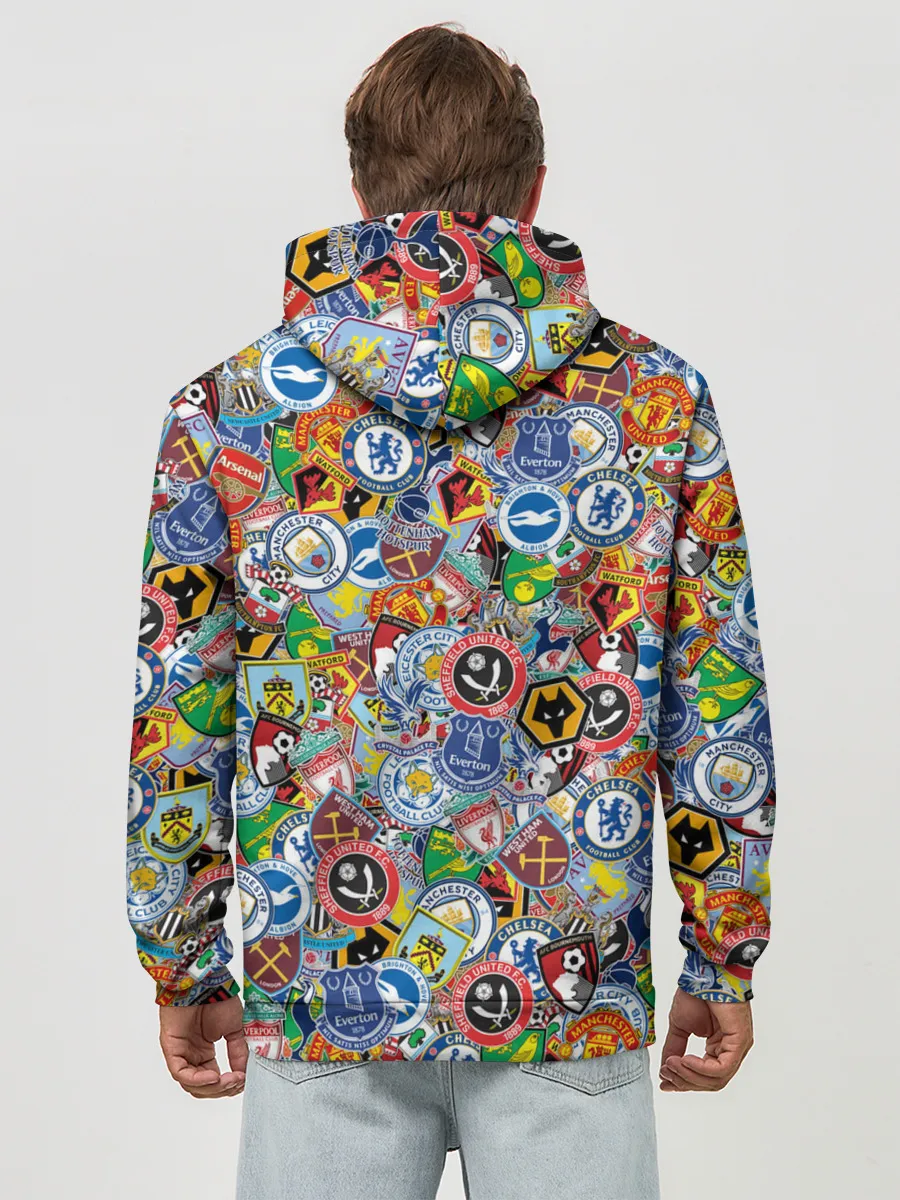 Худи мужской база хлопок / Английская Премьер Лига