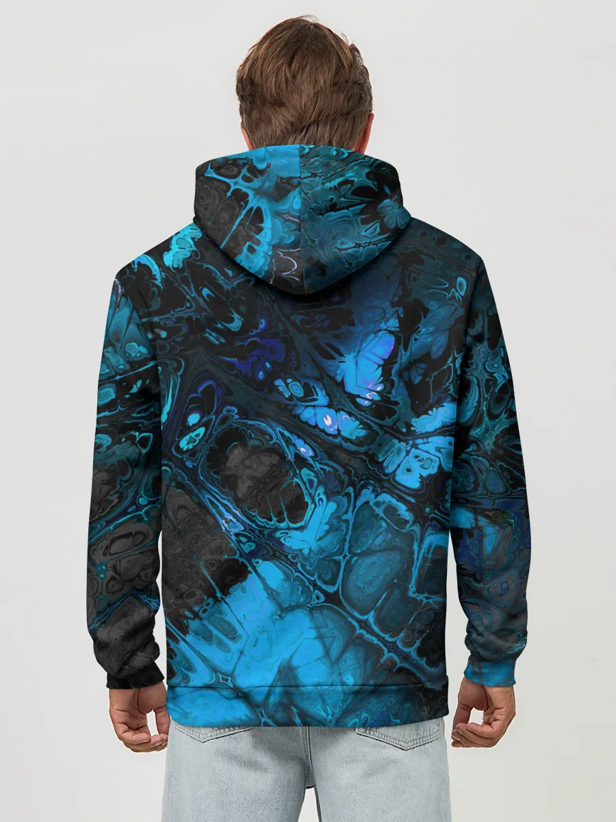 Худи мужской база хлопок / Nu abstracts art