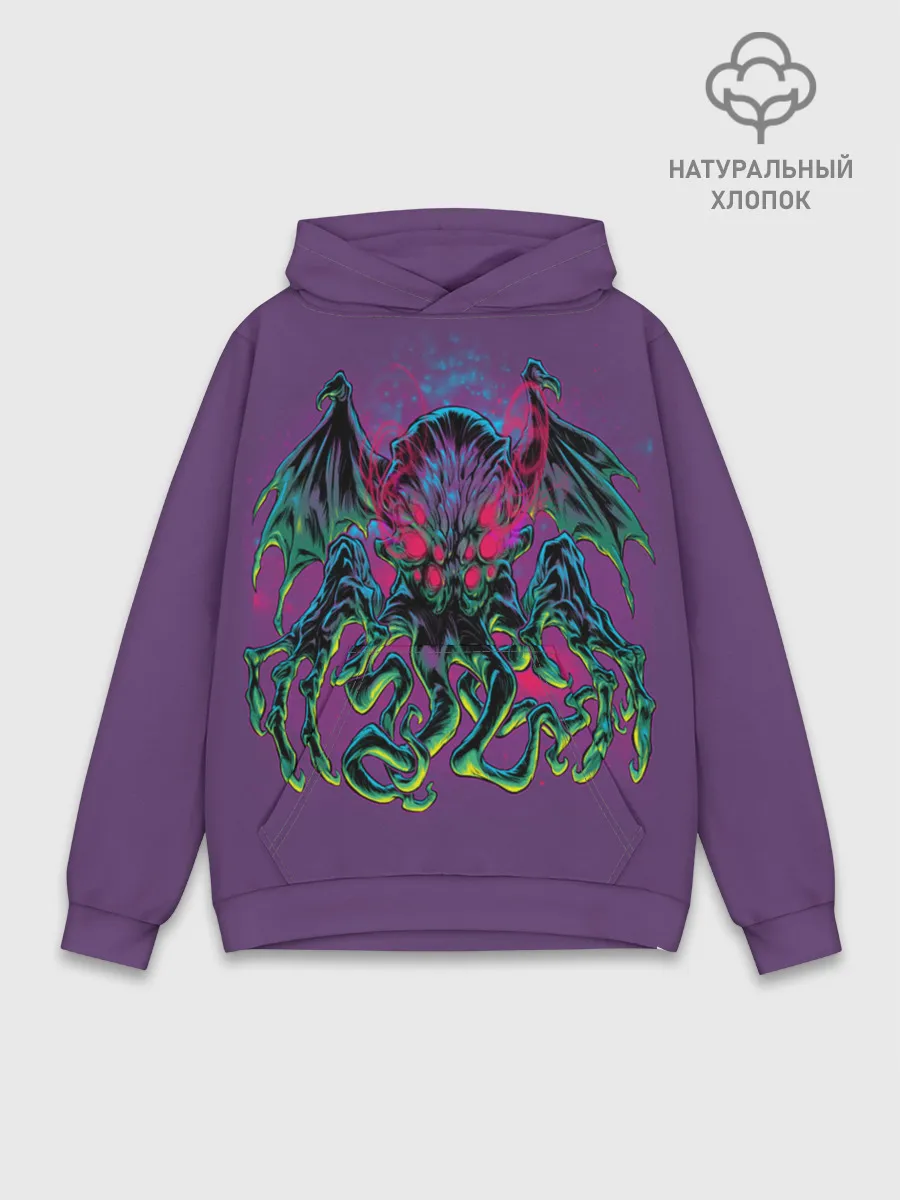 Худи мужской база хлопок / Ктулху