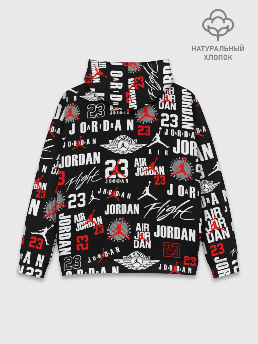 Худи мужской база хлопок / MICHAEL JORDAN LOGOBOMBING