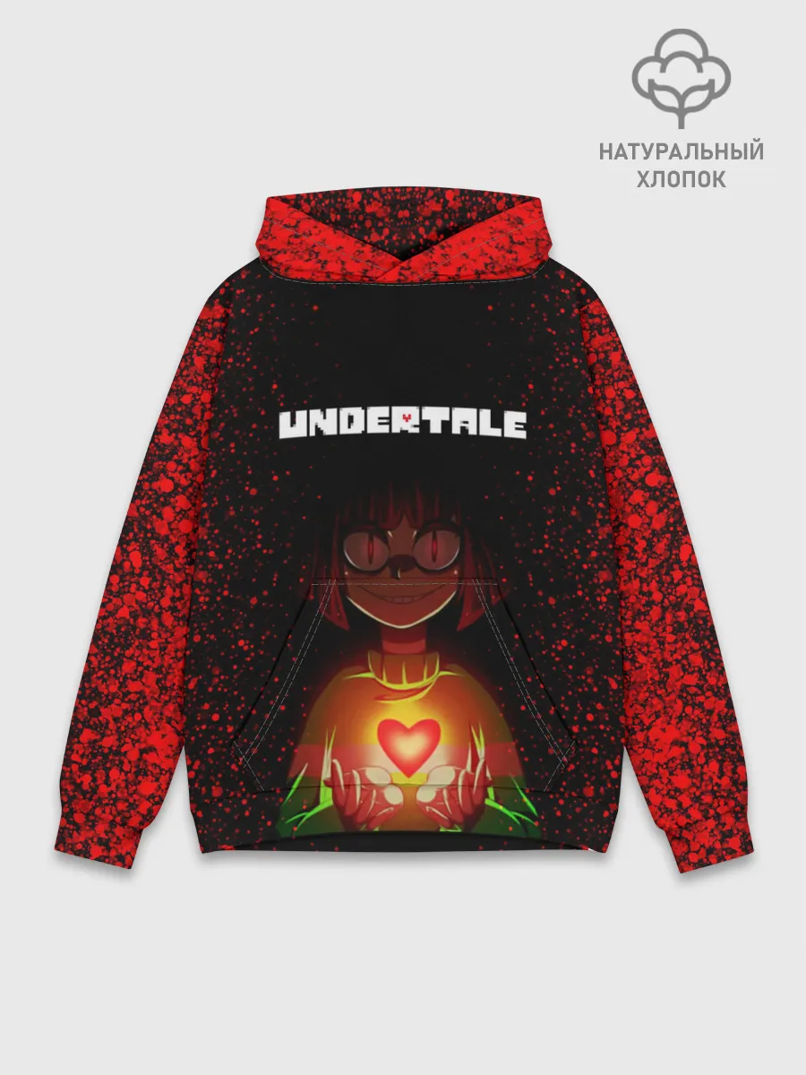Худи мужской база хлопок / UNDERTALE CHARA