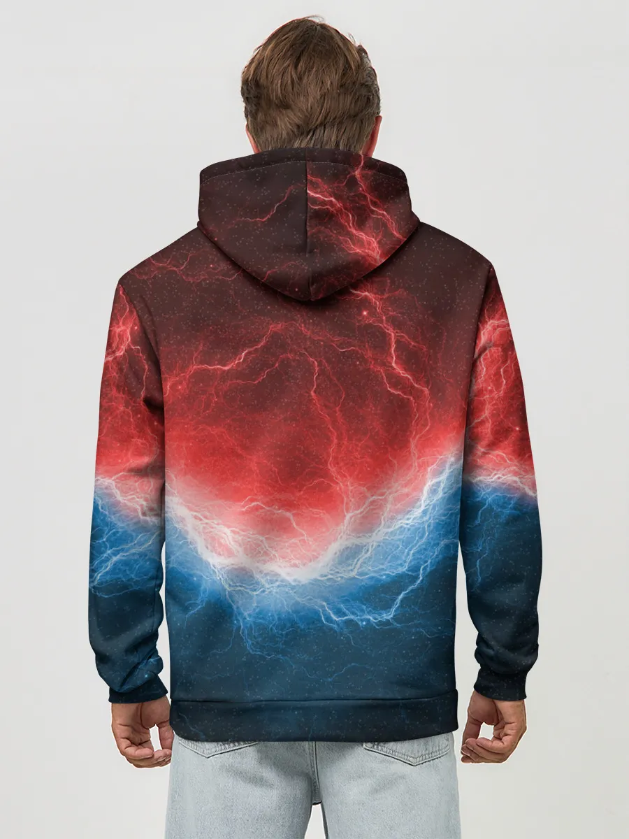 Худи мужской база хлопок / Огонь и лёд