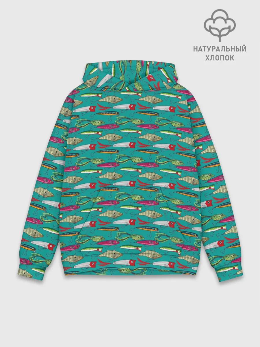 Худи мужской база хлопок / рыбацкие блесна