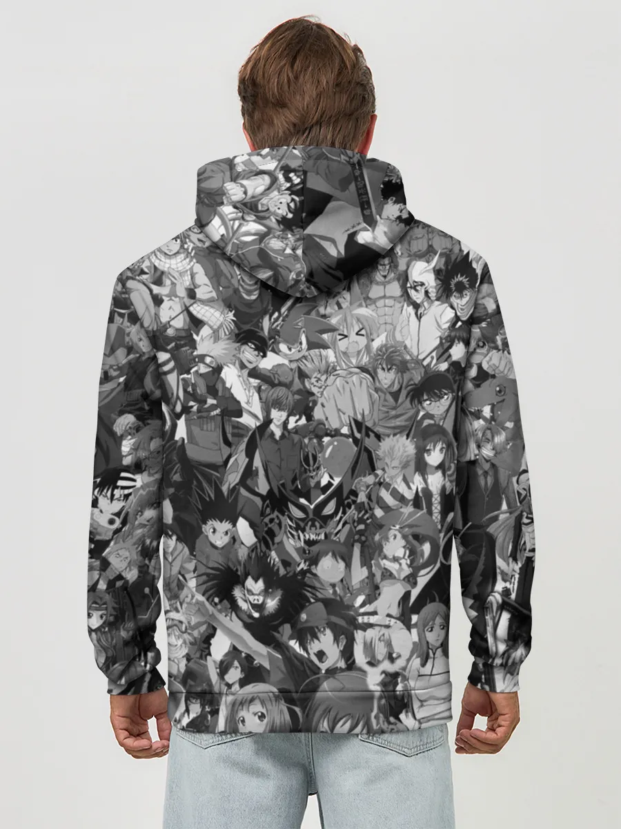 Худи мужской база хлопок / ANIME HEROES