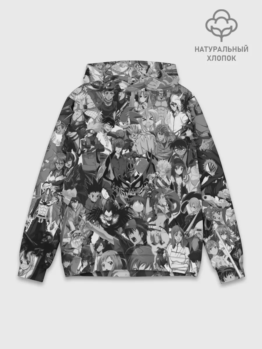 Худи мужской база хлопок / ANIME HEROES