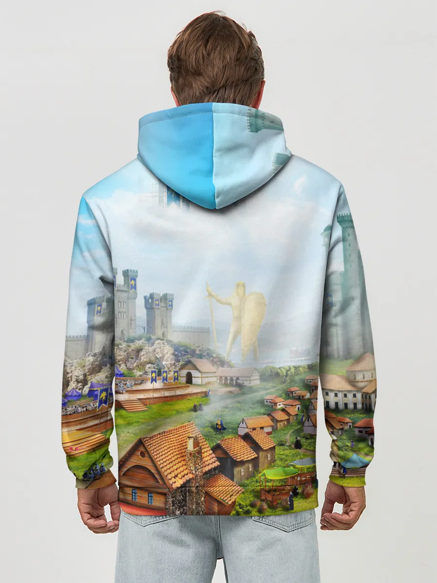 Худи мужской база хлопок / ГЕРОИ МЕЧА И МАГИИ