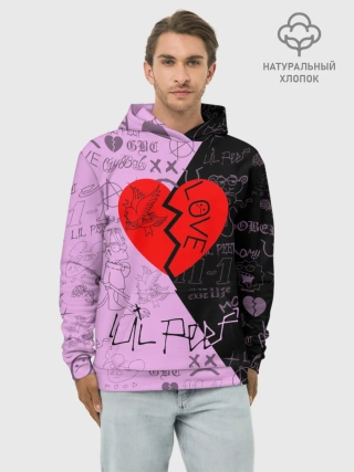 Худи мужской база хлопок / LIL PEEP.