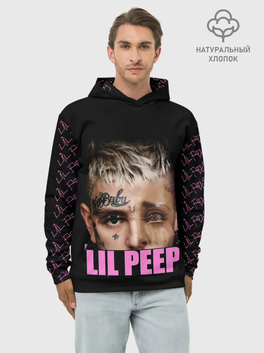 Худи мужской база хлопок / Lil Peep
