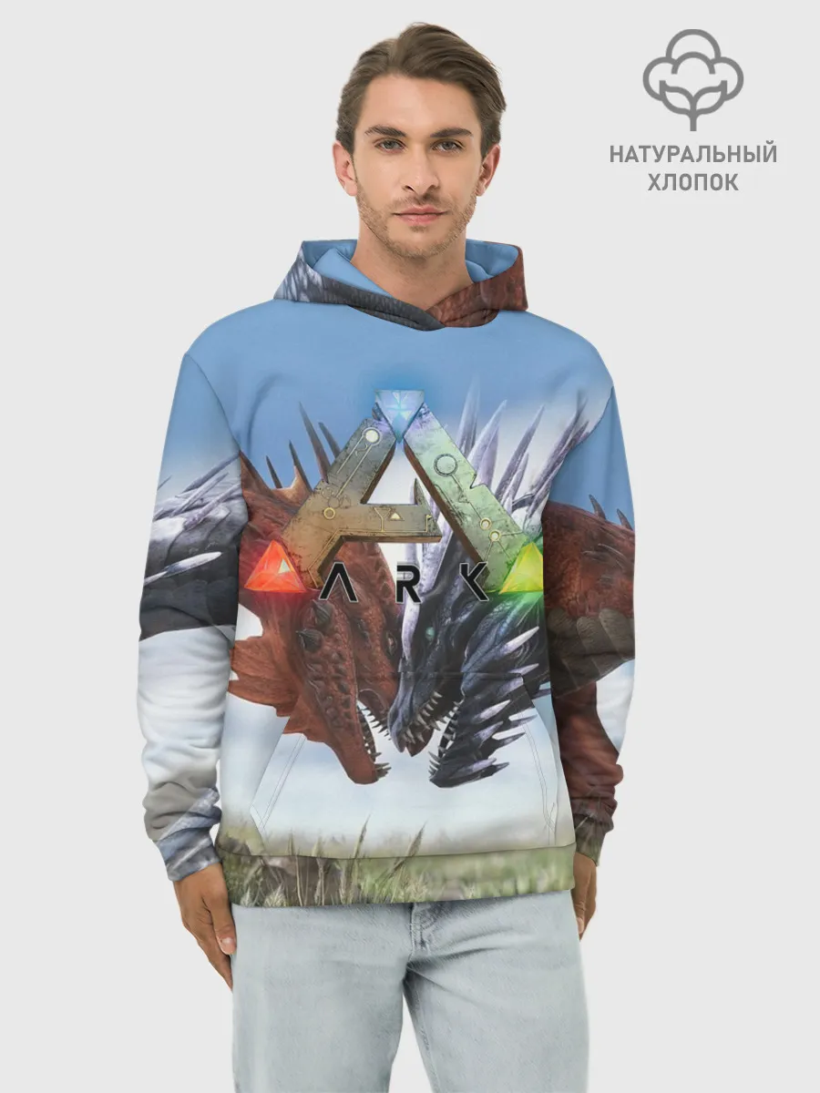 Худи мужской база хлопок / Ark Survival Evolved