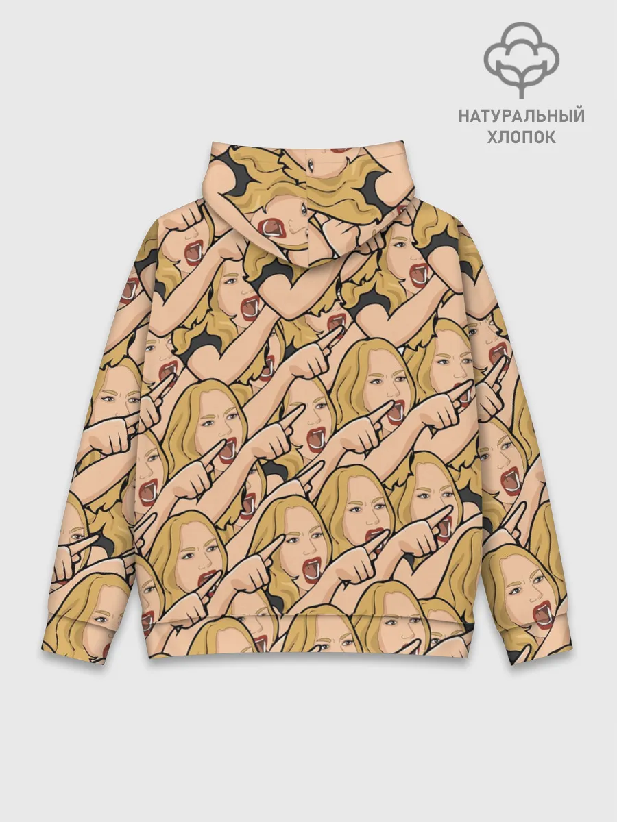 Худи мужской база хлопок / Many women yelling at Cat meme