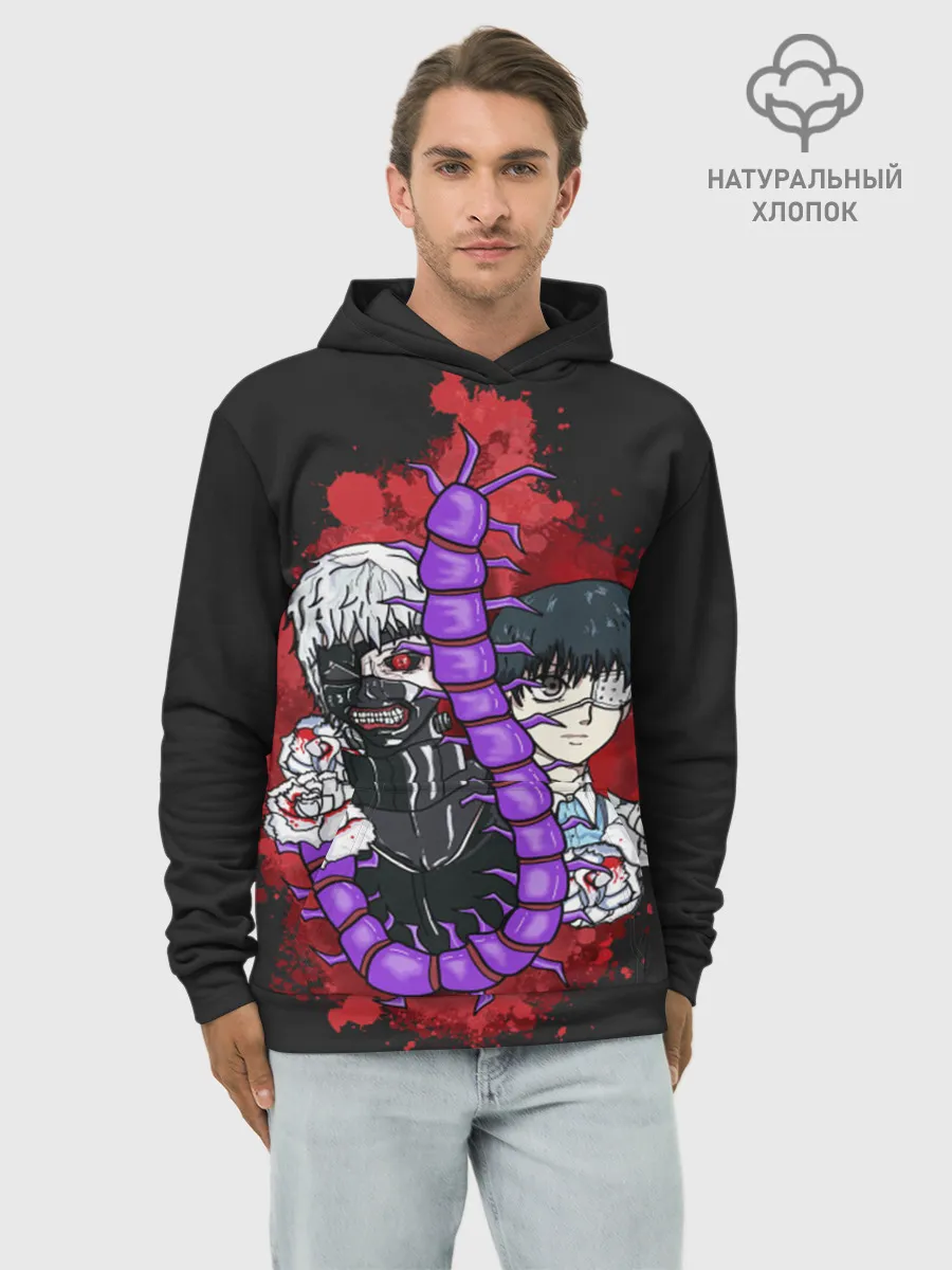 Худи мужской база хлопок / Токийский гуль