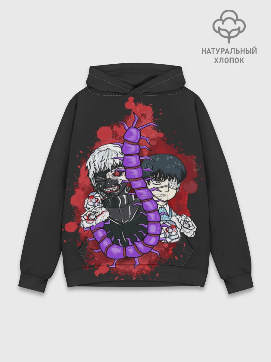 Худи мужской база хлопок / Токийский гуль