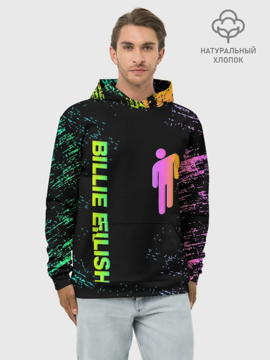 Худи мужской база хлопок / BILLIE EILISH